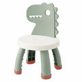 Kinderstuhl aus Kunststoff im Dinosaurier-Design, Grün, 25,3 cm Sitzhöhe, Innen- und Außengebrauch, BPA-frei, langlebig und leicht