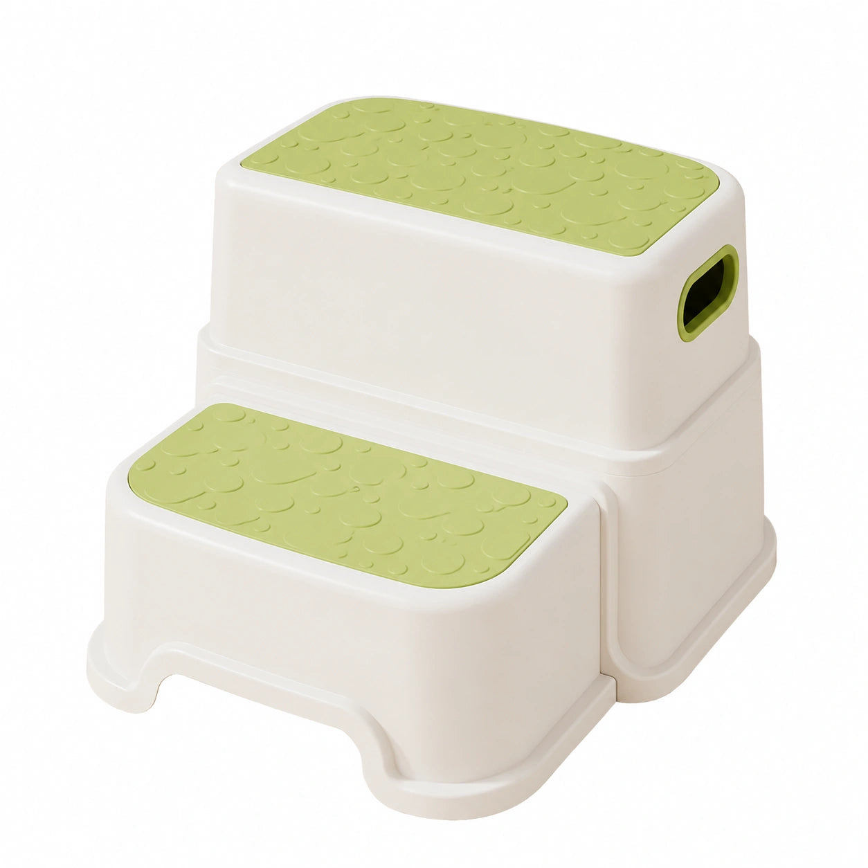 Kinder Tritthocker 2-stufig, Rutschfester Hocker für Badezimmer und Toilette, 23cm Höhe, Belastbar bis 113 kg, Vielseitig einsetzbar