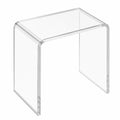 Moderner Acryl-Beistelltisch: Transparenter Hocker für Bad und Schlafzimmer, 40x28x40 cm