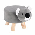 Koala Kinderhocker aus Holz - Fußhocker für Kinder 50x28x30cm