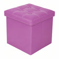 Moderner Aufbewahrungs-Pouf Violett mit Sitzfunktion
