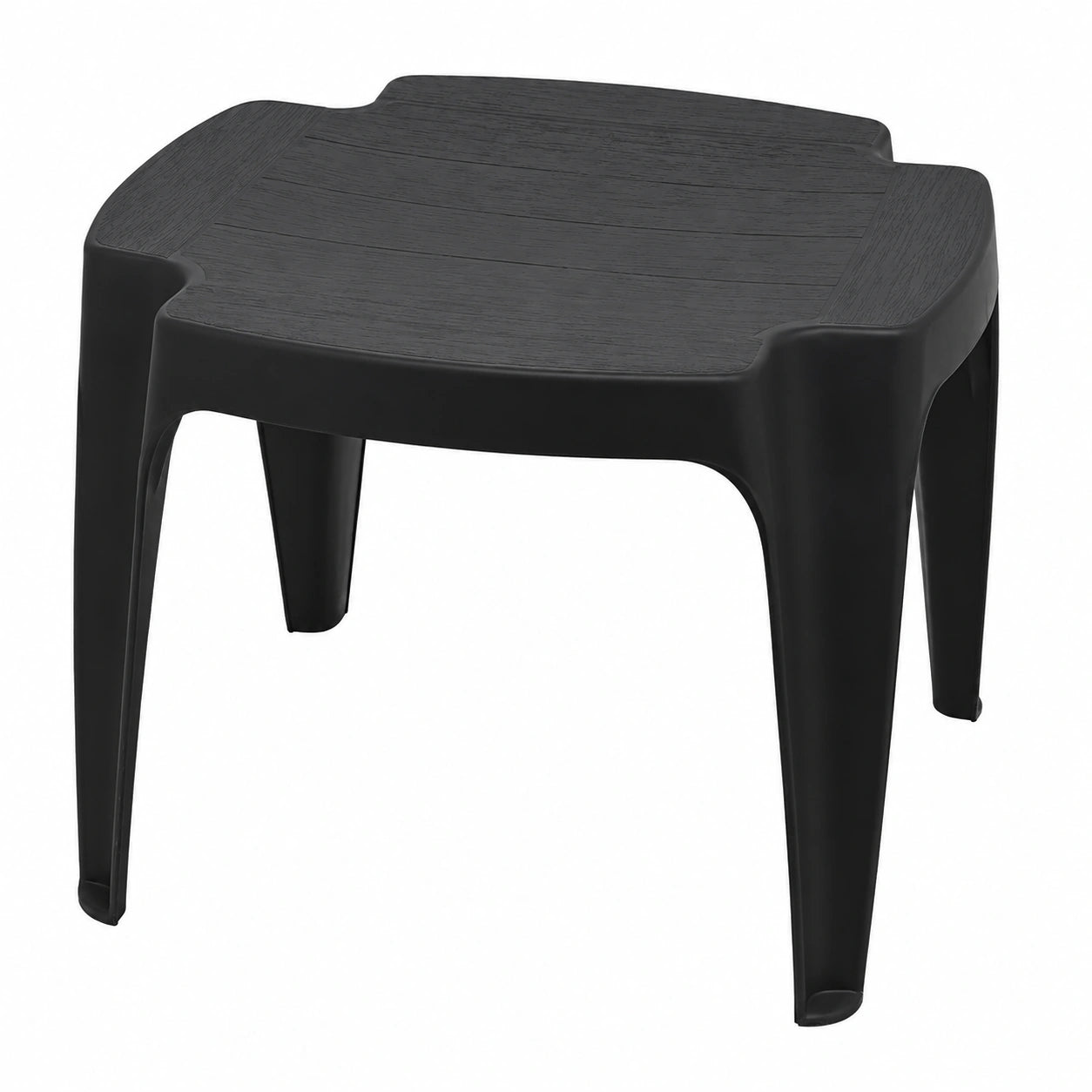 Vielseitiger Kunststoffhocker 38x38 cm Anthrazit - Garten und Balkon Tisch