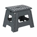 Leichter Klappbarer Tritthocker aus Kunststoff, bis 120 kg, Höhe 32,5 cm, für Kinder und Reisen, Grau