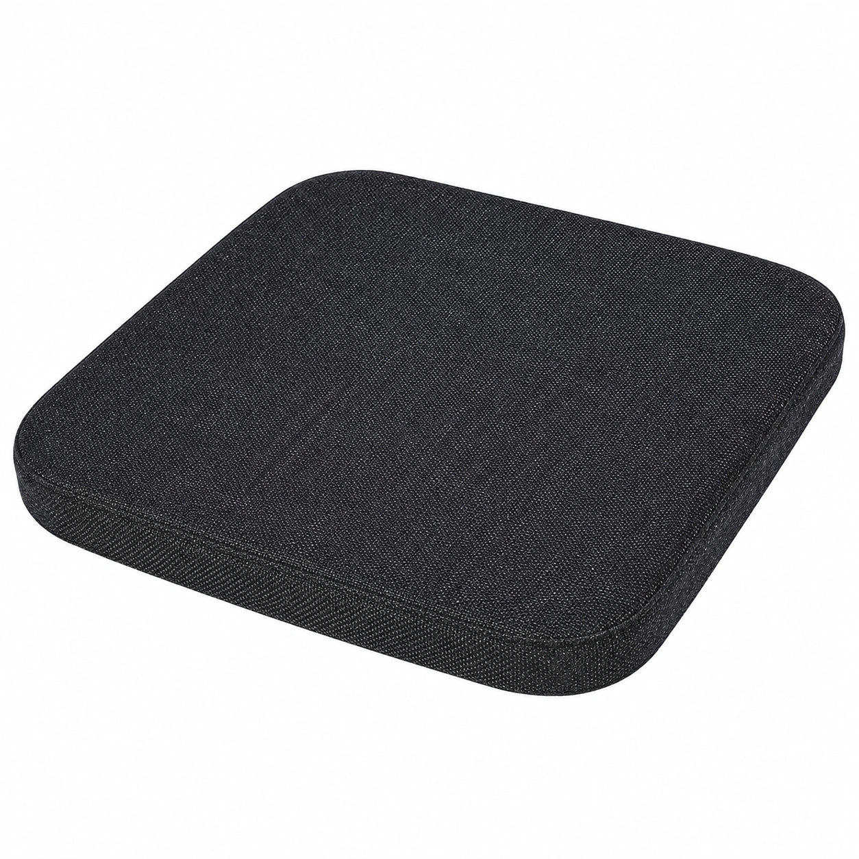BUYUE Magnetisches Leinen-Sitzkissen für Barhocker, rutschfest und atmungsaktiv, stapelbar, für Café und Bistro, Schwarz, 1 Stück