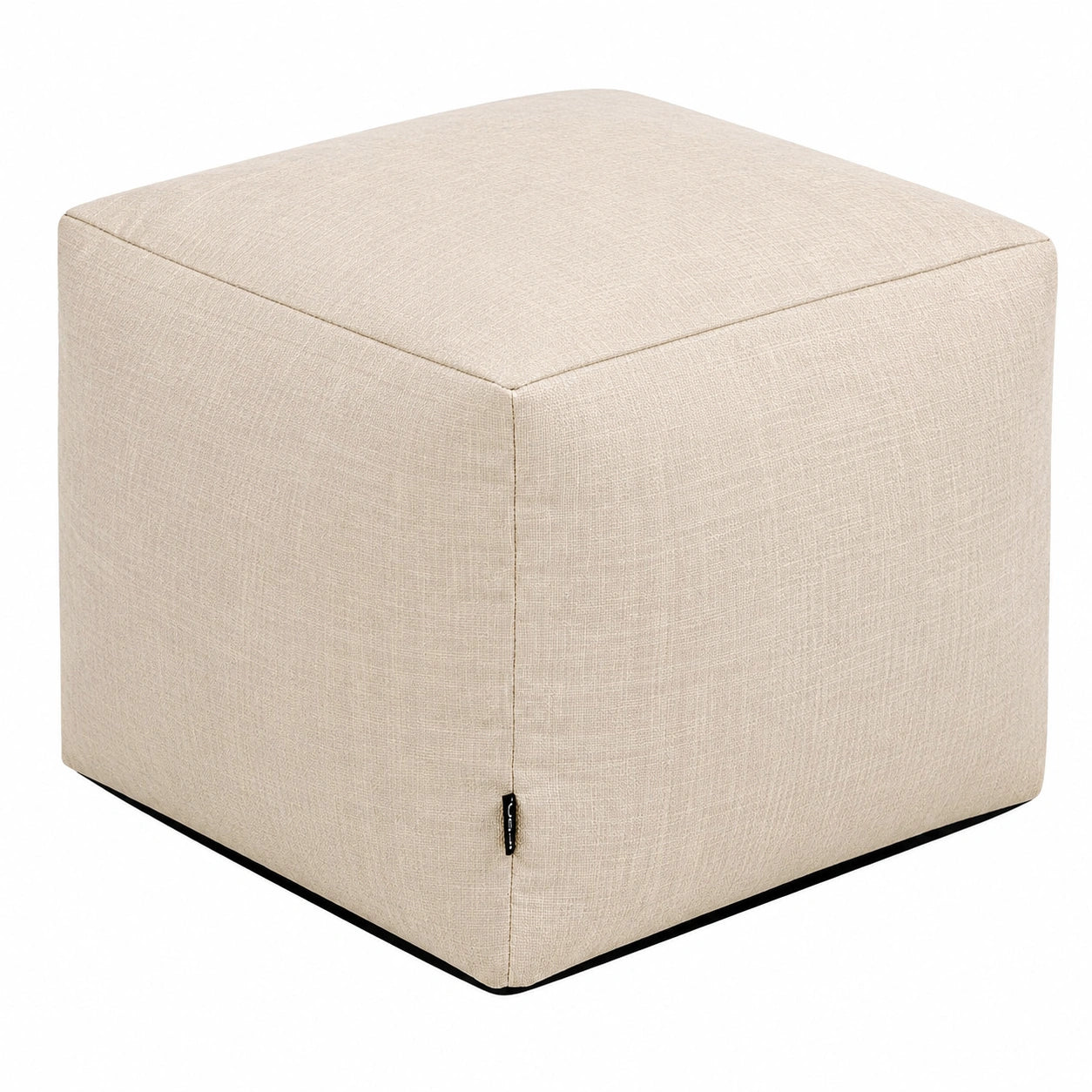 Großer Wasserabweisender Sitzhocker für Innen und Außen, Beige