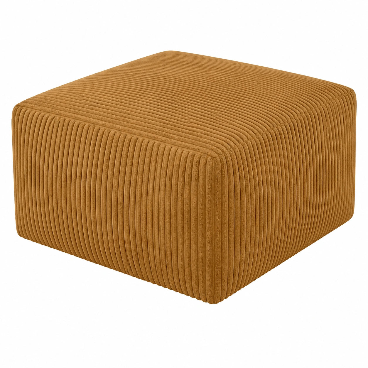 Moderner Sitzpouf 45x45x25 cm, Rutschfester Polsterhocker aus Polen